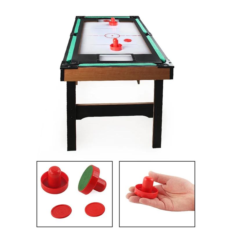 4-i-1 flerspillbord med bordfotball, airhockey, bordtennis og basseng
