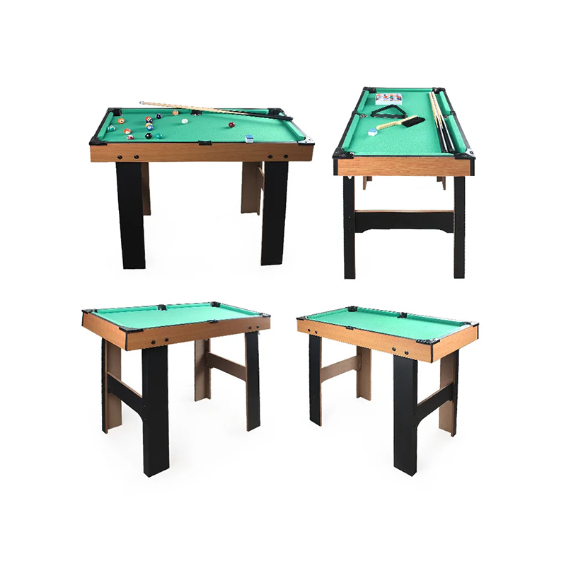 4-i-1 flerspillbord med bordfotball, airhockey, bordtennis og basseng