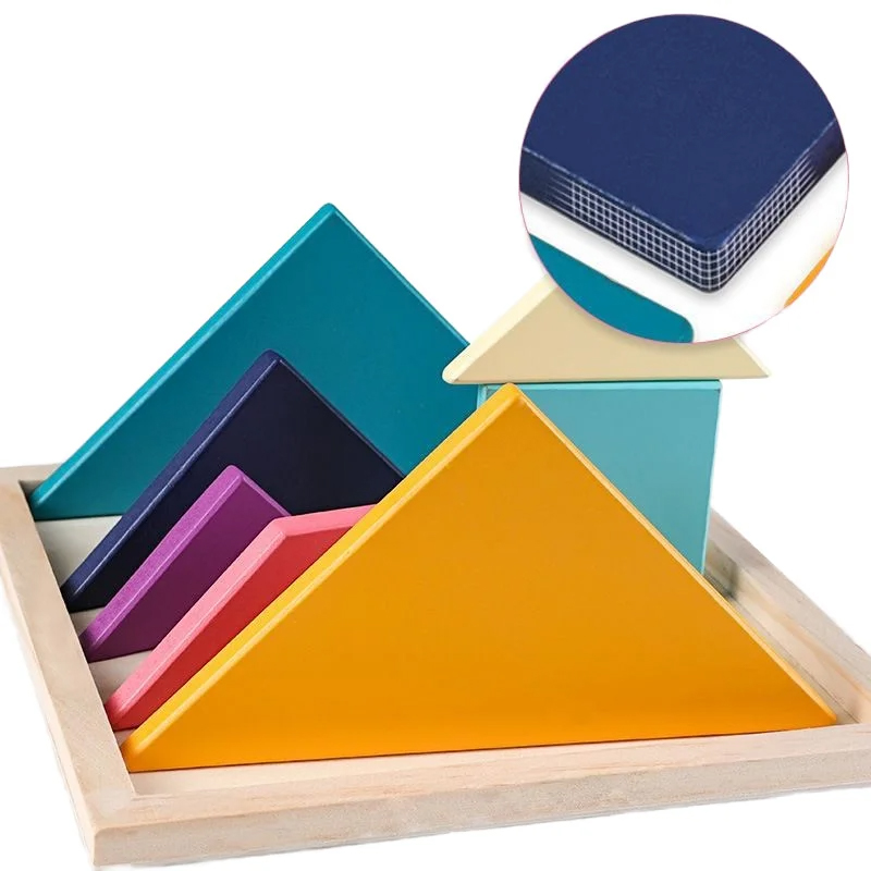 Montessori ColorWood Tangram sett