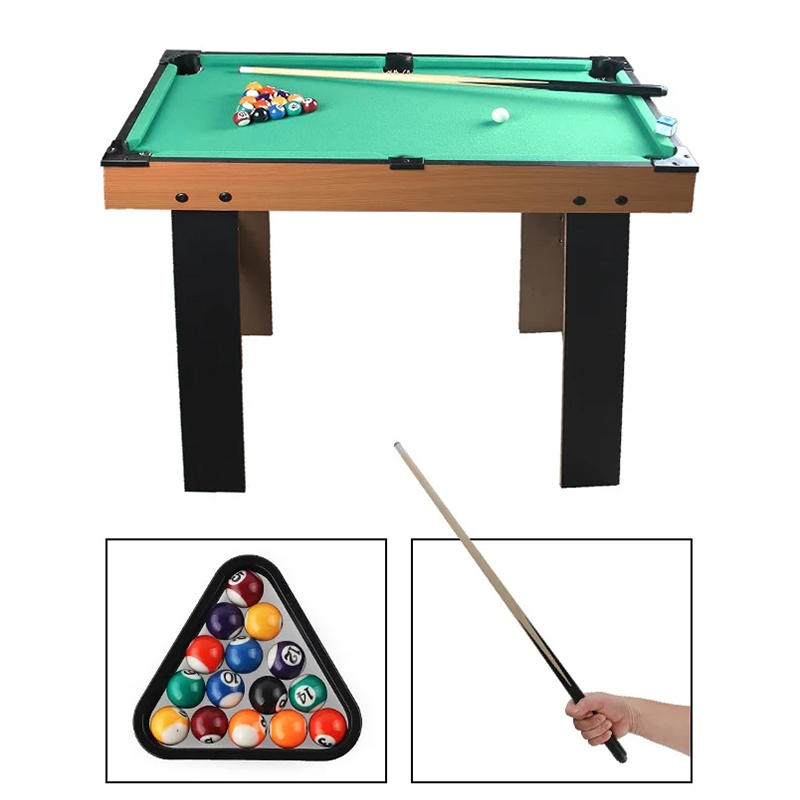 4-i-1 flerspillbord med bordfotball, airhockey, bordtennis og basseng