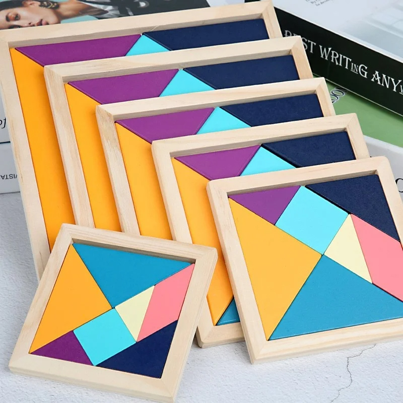 Montessori ColorWood Tangram sett