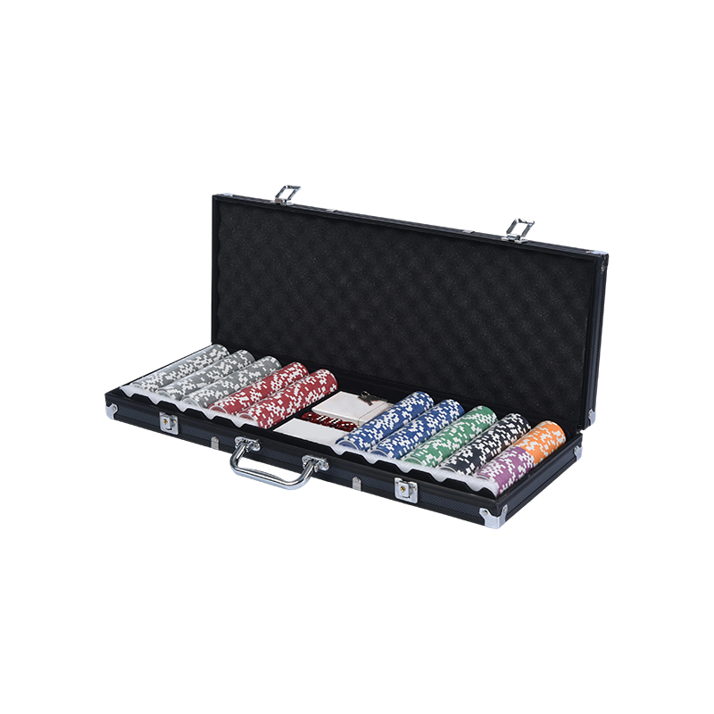 500-chips kasinostilsett med etui