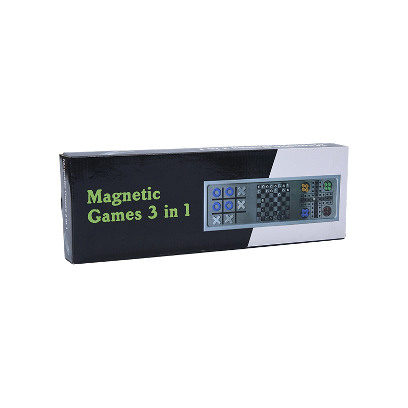 Aluminiumslegering Magnetisk 3-i-1 SJAKKspillsett