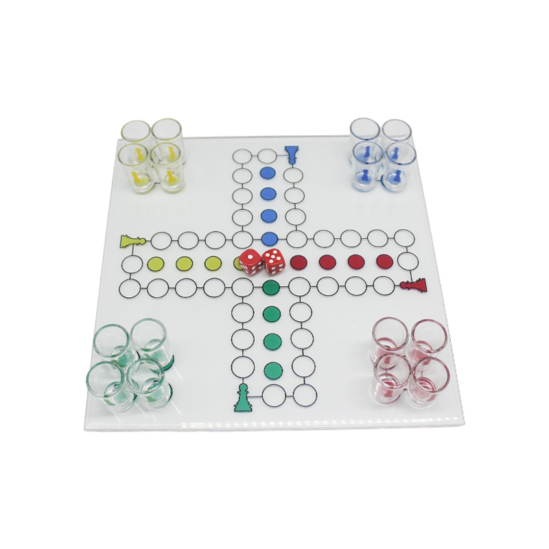 Crystal Ludo drikkespillsett