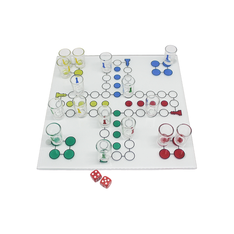 Crystal Ludo drikkespillsett