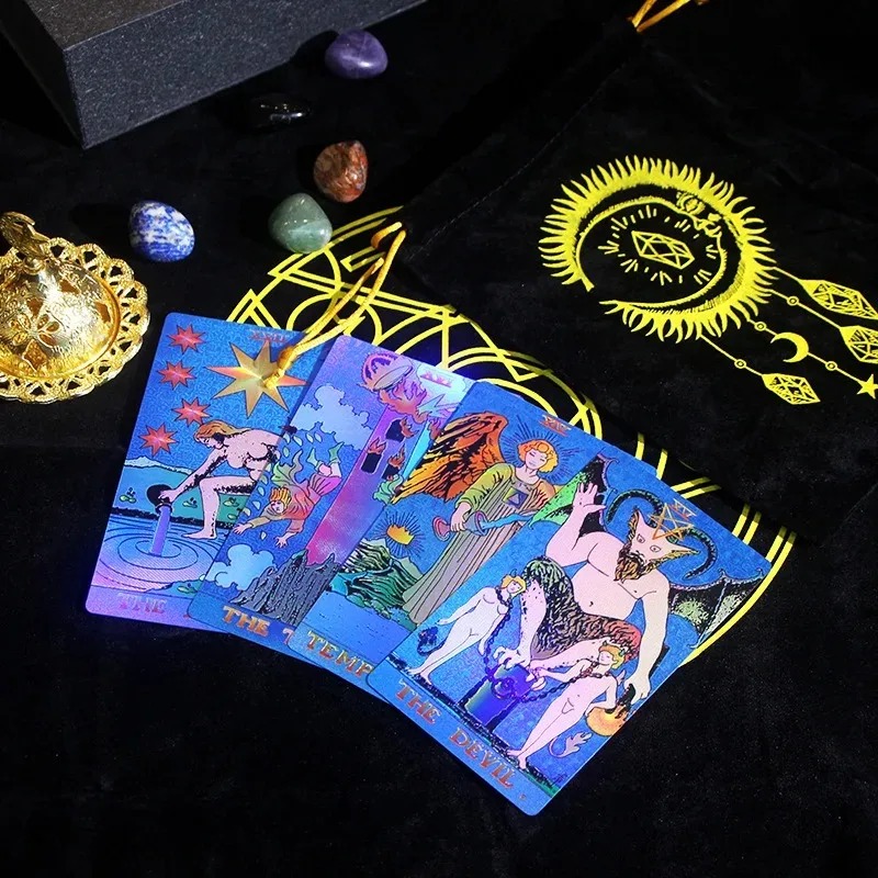 Zodiac-tema samleobjektutgave - Mystic's Treasure Tarot & Crystal Set