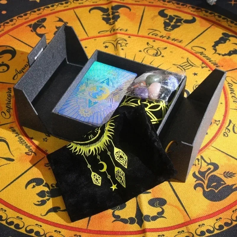 Zodiac-tema samleobjektutgave - Mystic's Treasure Tarot & Crystal Set