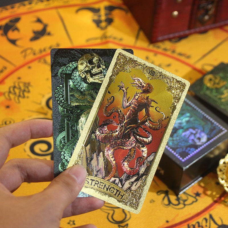 Mystical Green & Gold Edition - Kesulu Mythology Tarot-kort