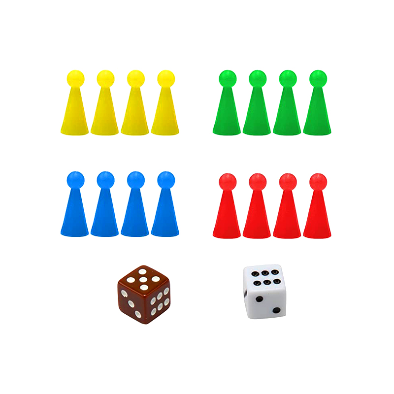Bærbart magnetisk brettspill med terninger og brikker Klassisk Ludo-spillsett