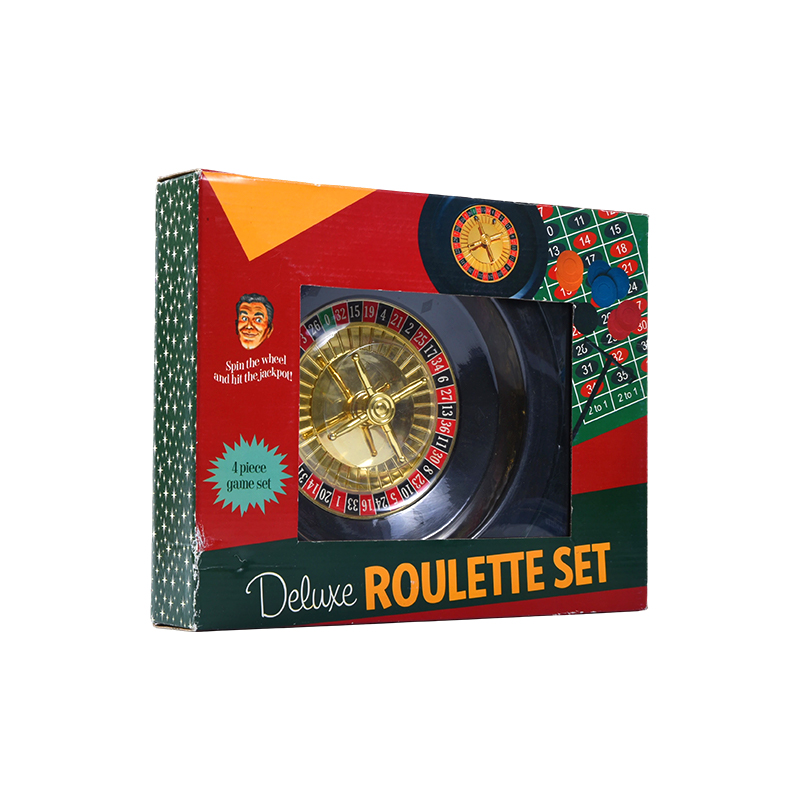 Deluxe rulettsett – 4-delt spillsett i livlig innpakning