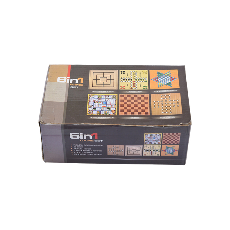Bærbart etui 6-i-1 magnetisk brettspillsett