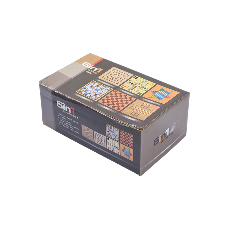 Bærbart etui 6-i-1 magnetisk brettspillsett