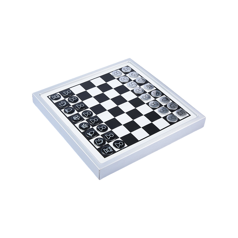 Modern White Frame Edition Veggmonterbart magnetisk sjakksett