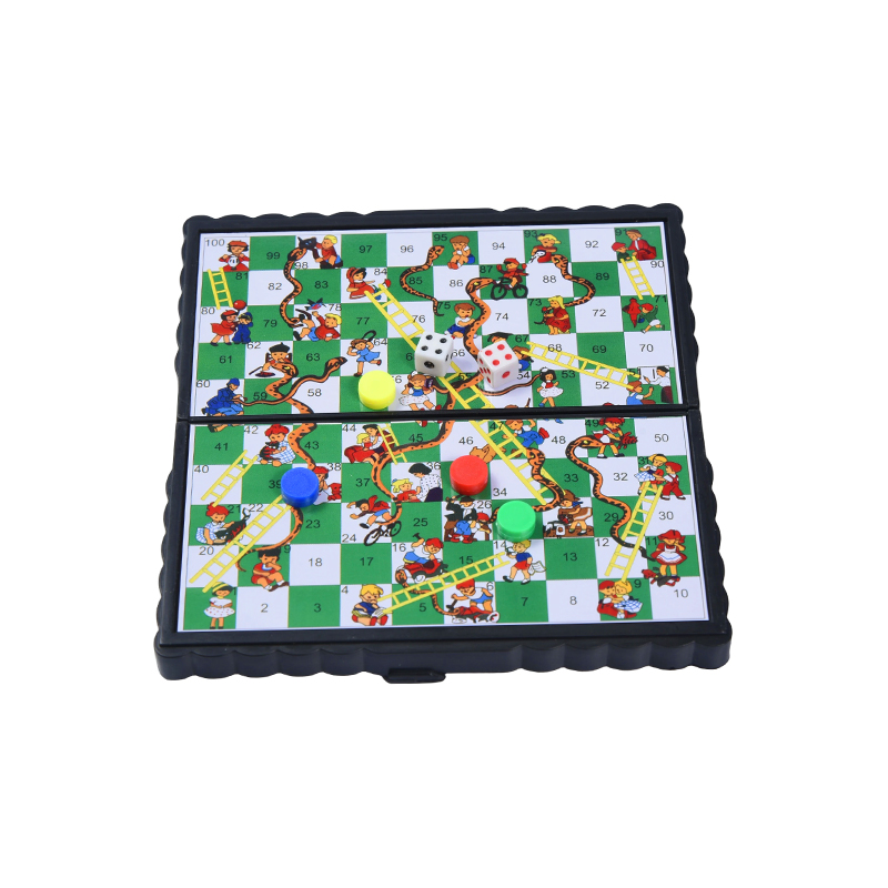Portable Family Edition klassisk magnetiske slanger og stiger-spill