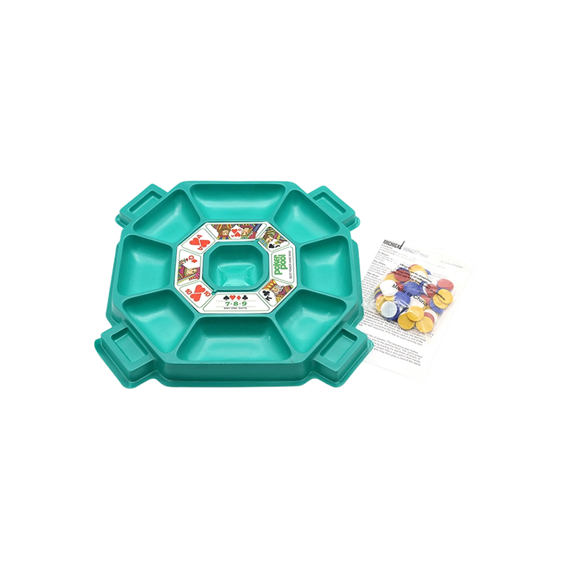 Klassisk pokerbrikkebrett og tokensett