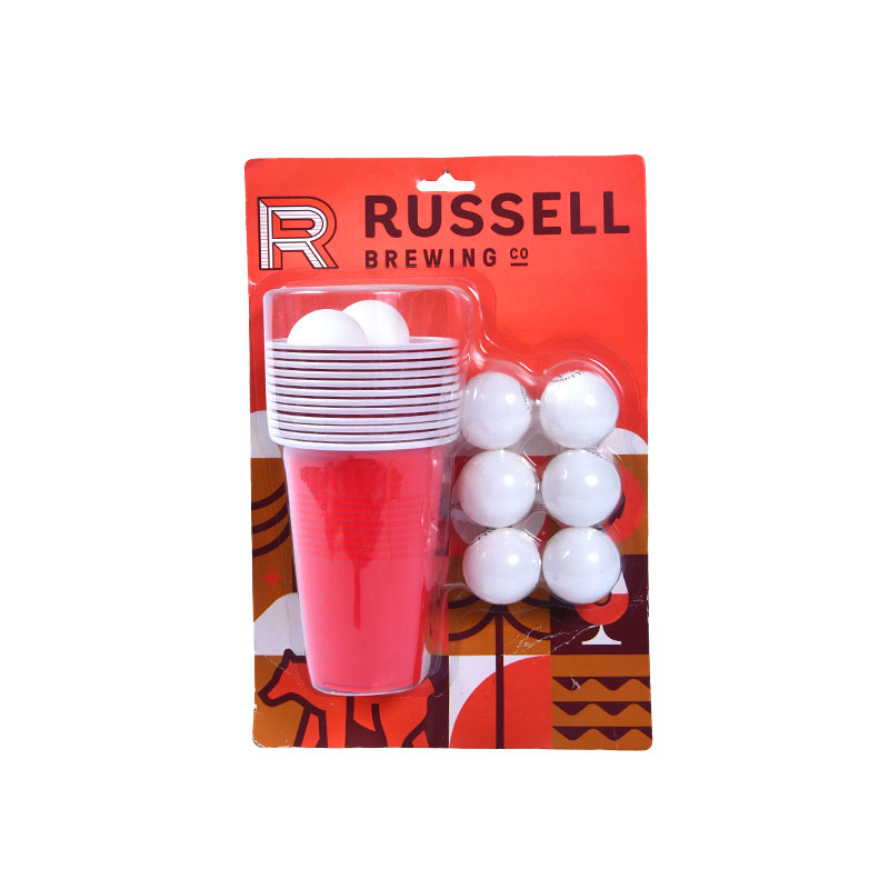 Russell Brewing Co. Beer Pong Kit - Inkluderer kopper og baller