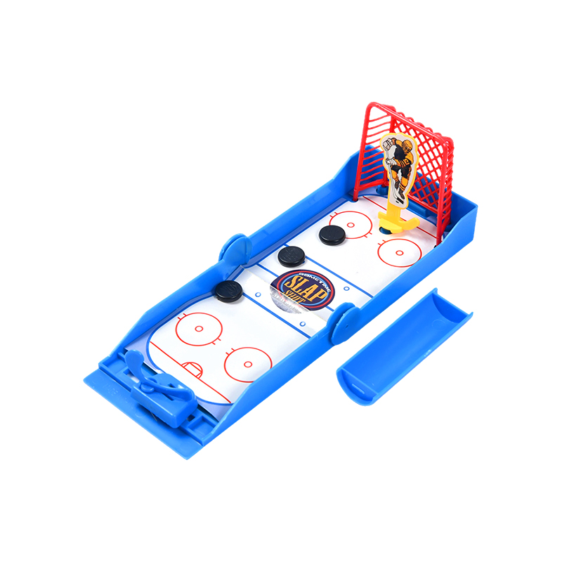 Kompakt stasjonær ishockey med fjærbelastet Launcher Slap Shot Mini Hockey Game