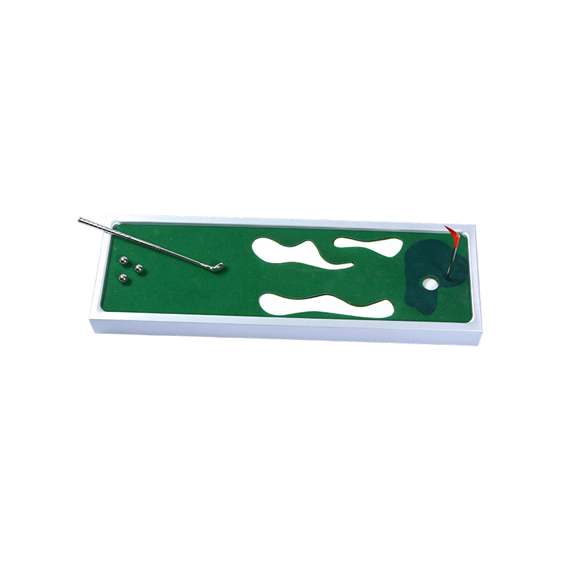 Bærbart innendørs golfspill med aluminiumsramme Desktop Minigolf Putting Green